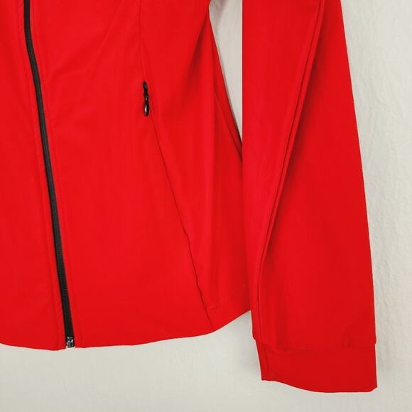 NEW Save The Duck Red Recyclable Hoodie Zip Up Lightweight Jacket - Picture 3 of 12